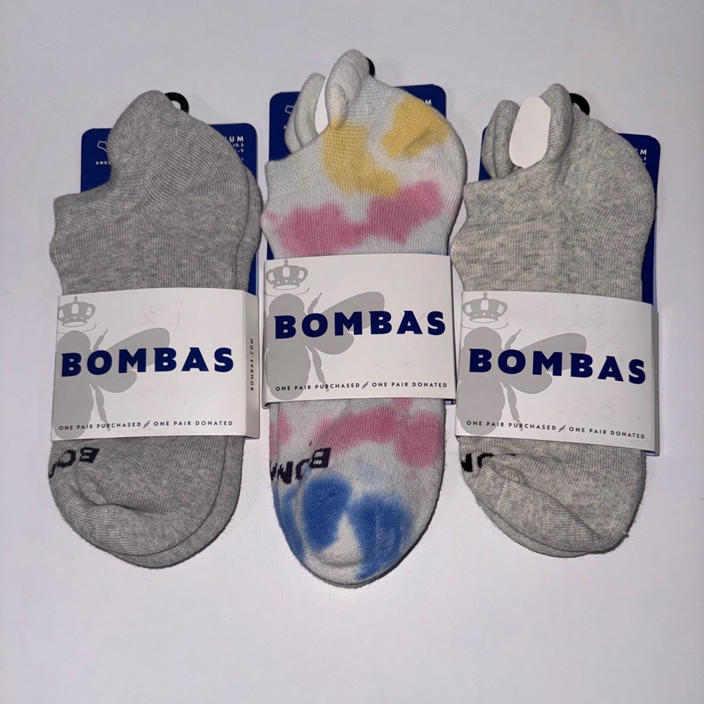 BOMBAS Women’s Ankle Socks bundle of 3